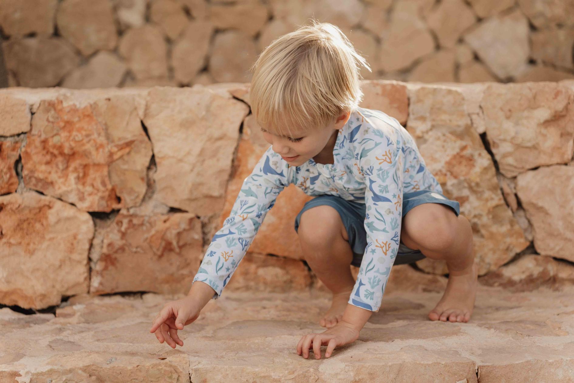 Swim shirt Little Dutch coral sea