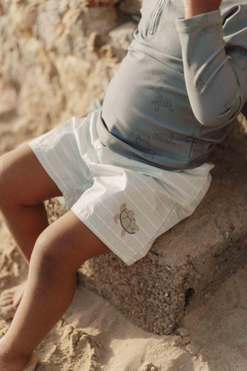 Zwemshort Little Dutch groen gestreept OP=OP