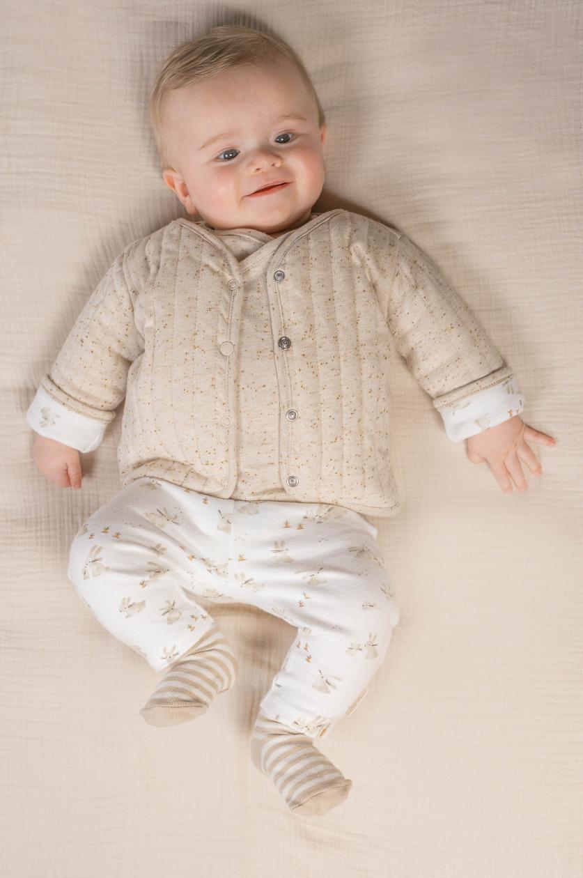 Reversible cardigan Little Dutch baby bunny