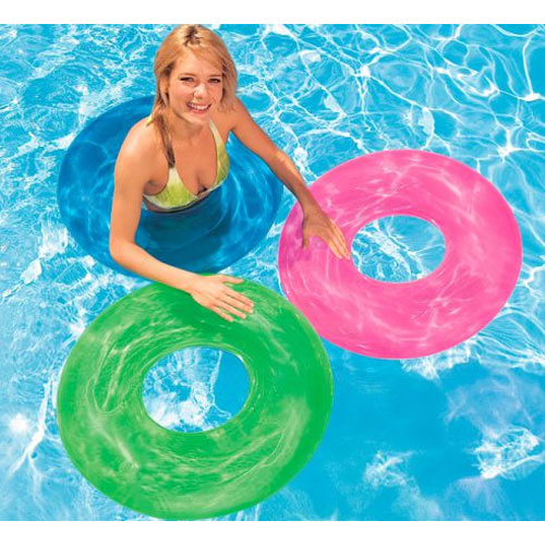 Transparante gekleurde zwemband OP=OP